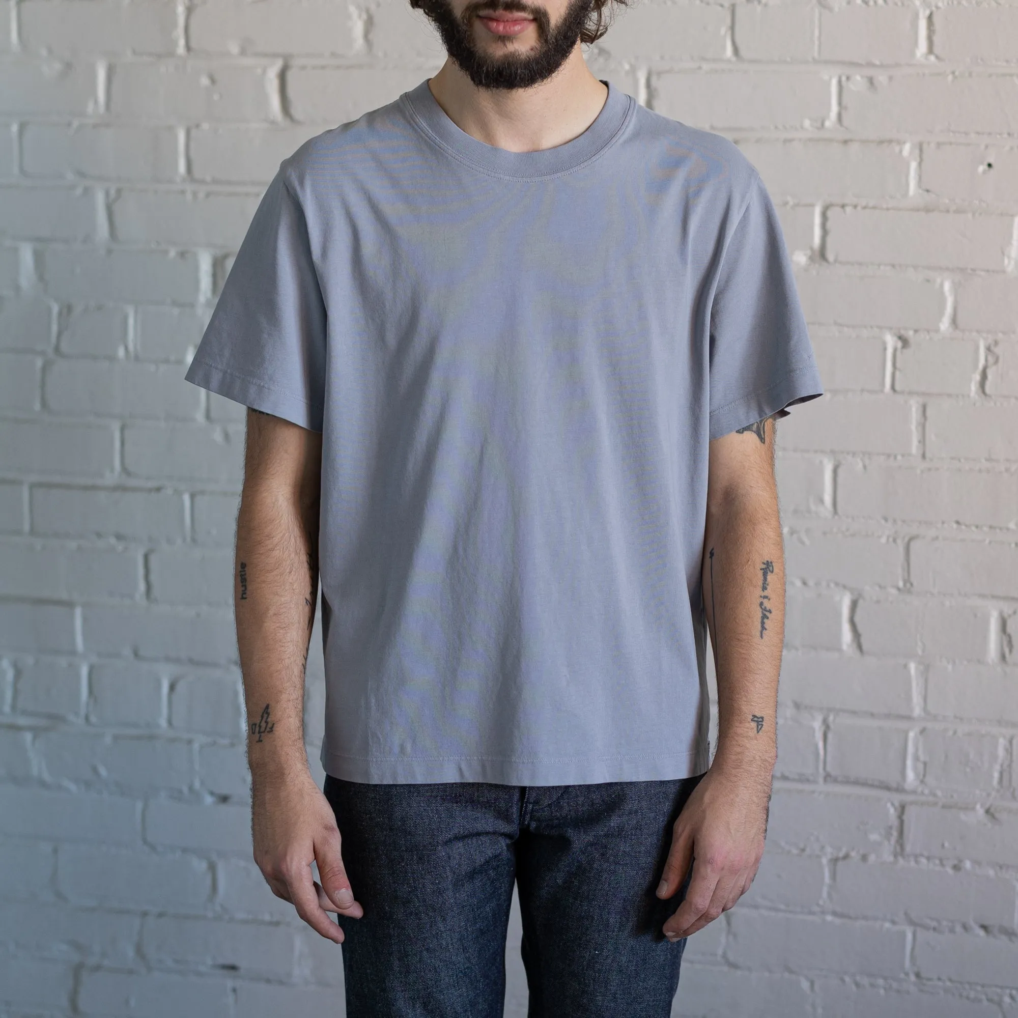 Boxy Tee | Cool Grey sold by Raleigh Denim Workshop
