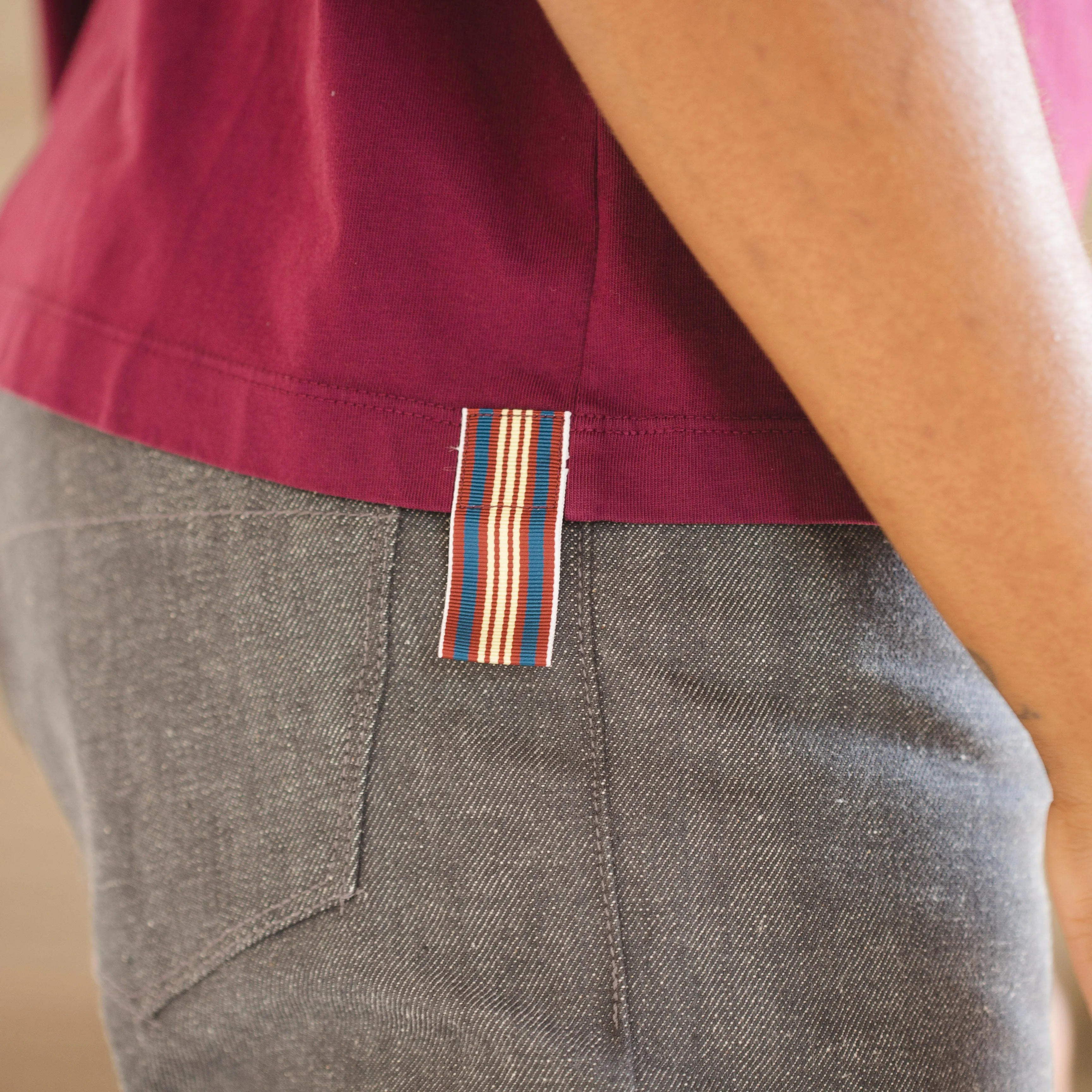 Boxy Tee | Garnet sold by Raleigh Denim Workshop product image thumbnail 2