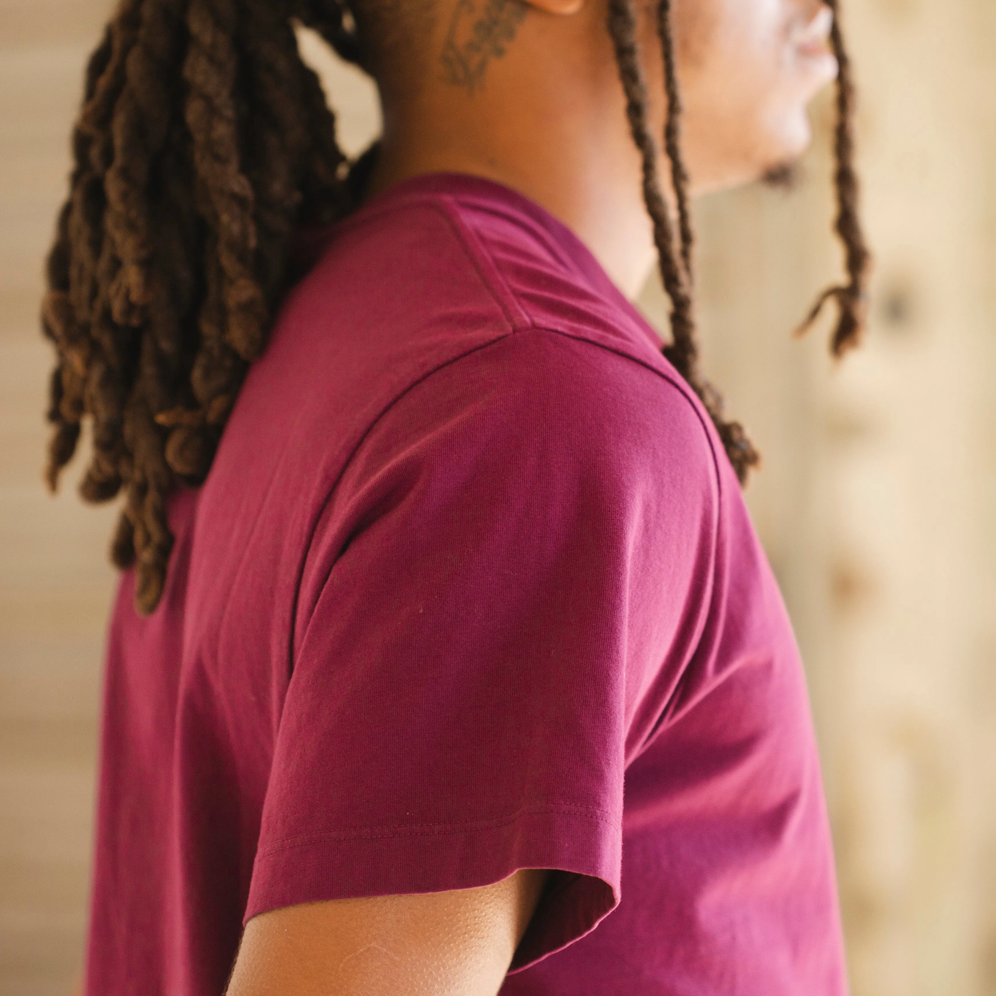 Boxy Tee | Garnet sold by Raleigh Denim Workshop product image thumbnail 3