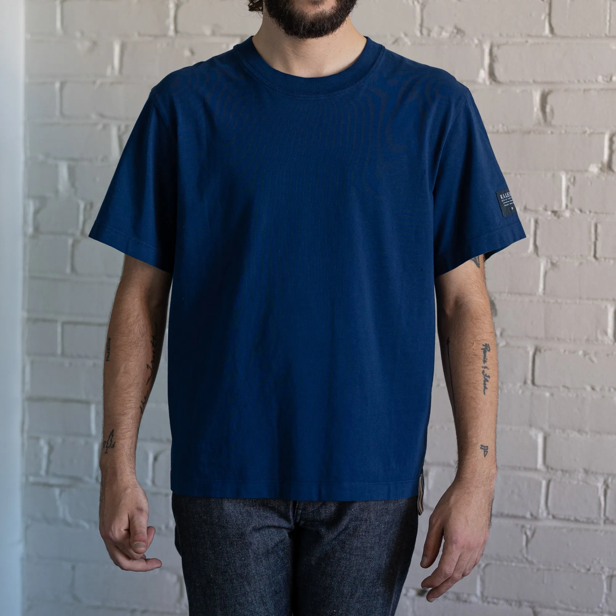 Boxy Tee | Navy sold by Raleigh Denim Workshop