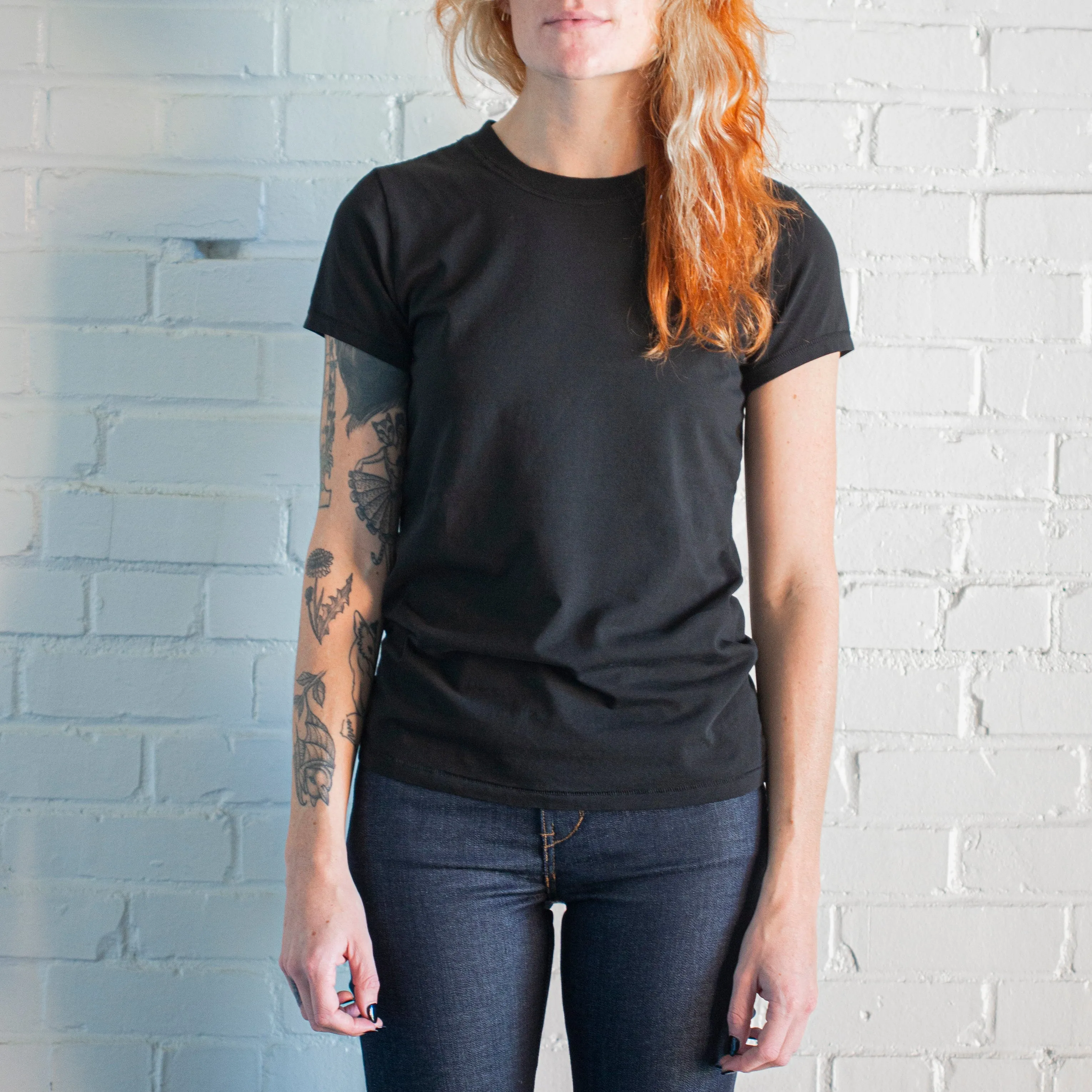 Fitted Tee | Black sold by Raleigh Denim Workshop product image thumbnail 4