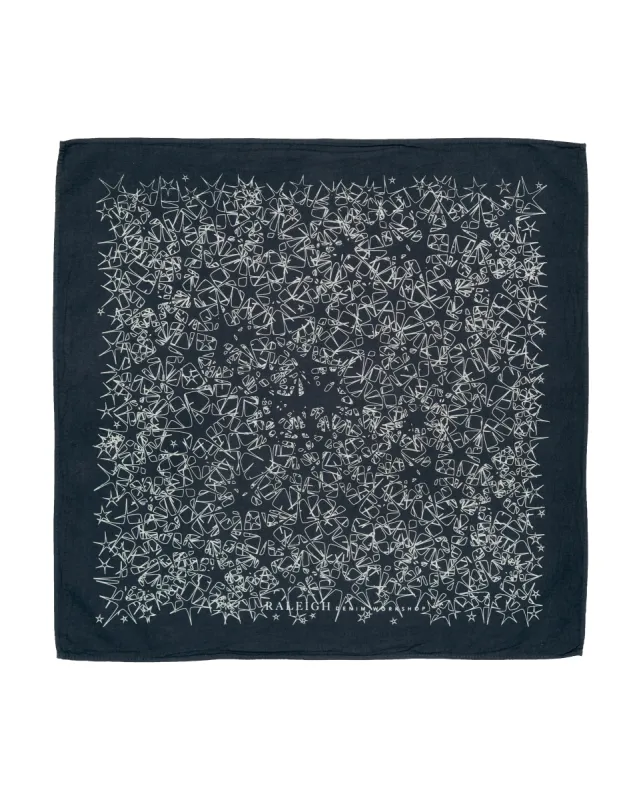Bandana | Starry Stars - Dark Fathom sold by Raleigh Denim Workshop