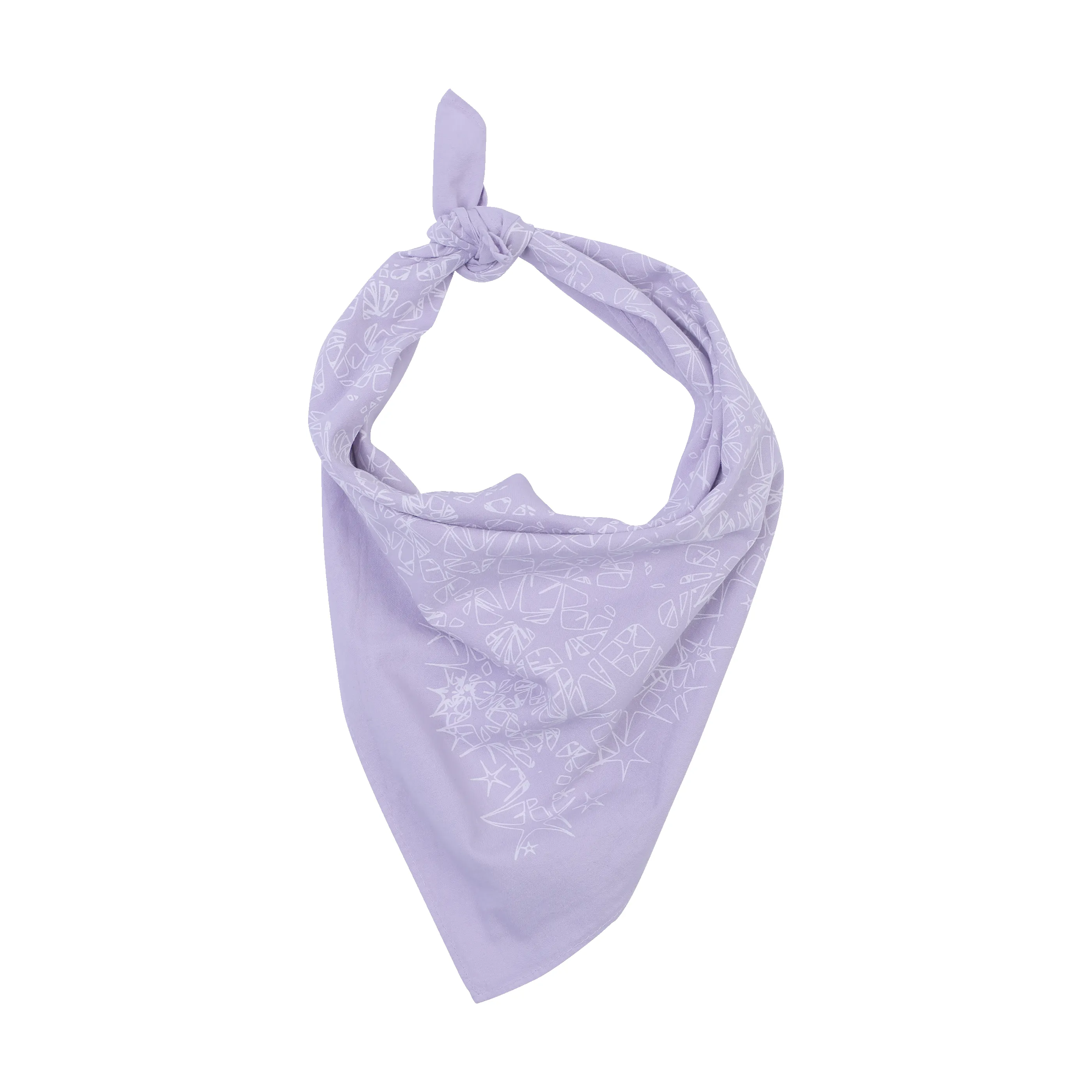 Bandana | Starry Stars - Lavender sold by Raleigh Denim Workshop
