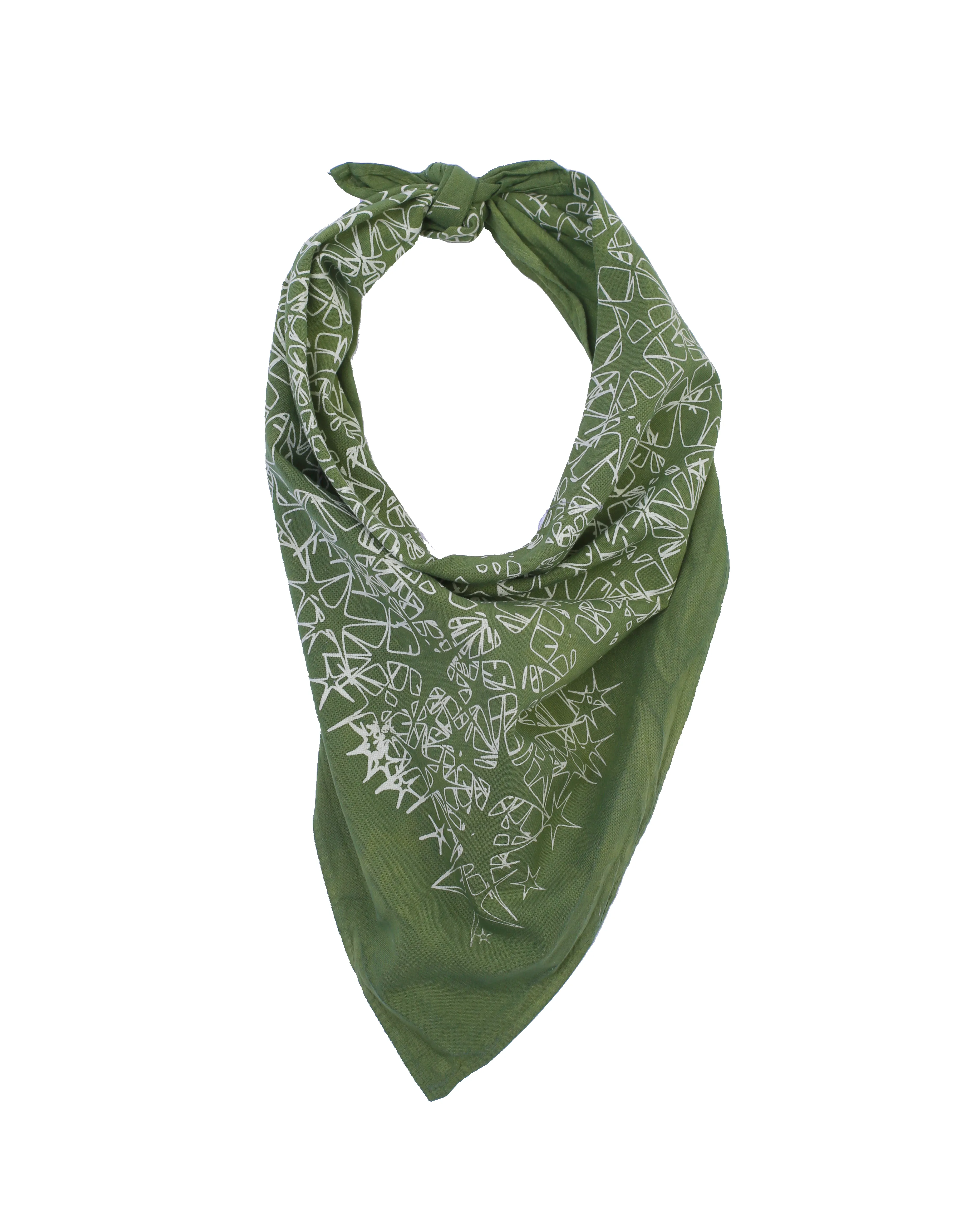 Bandana | Starry Stars - Forest sold by Raleigh Denim Workshop product image thumbnail 2