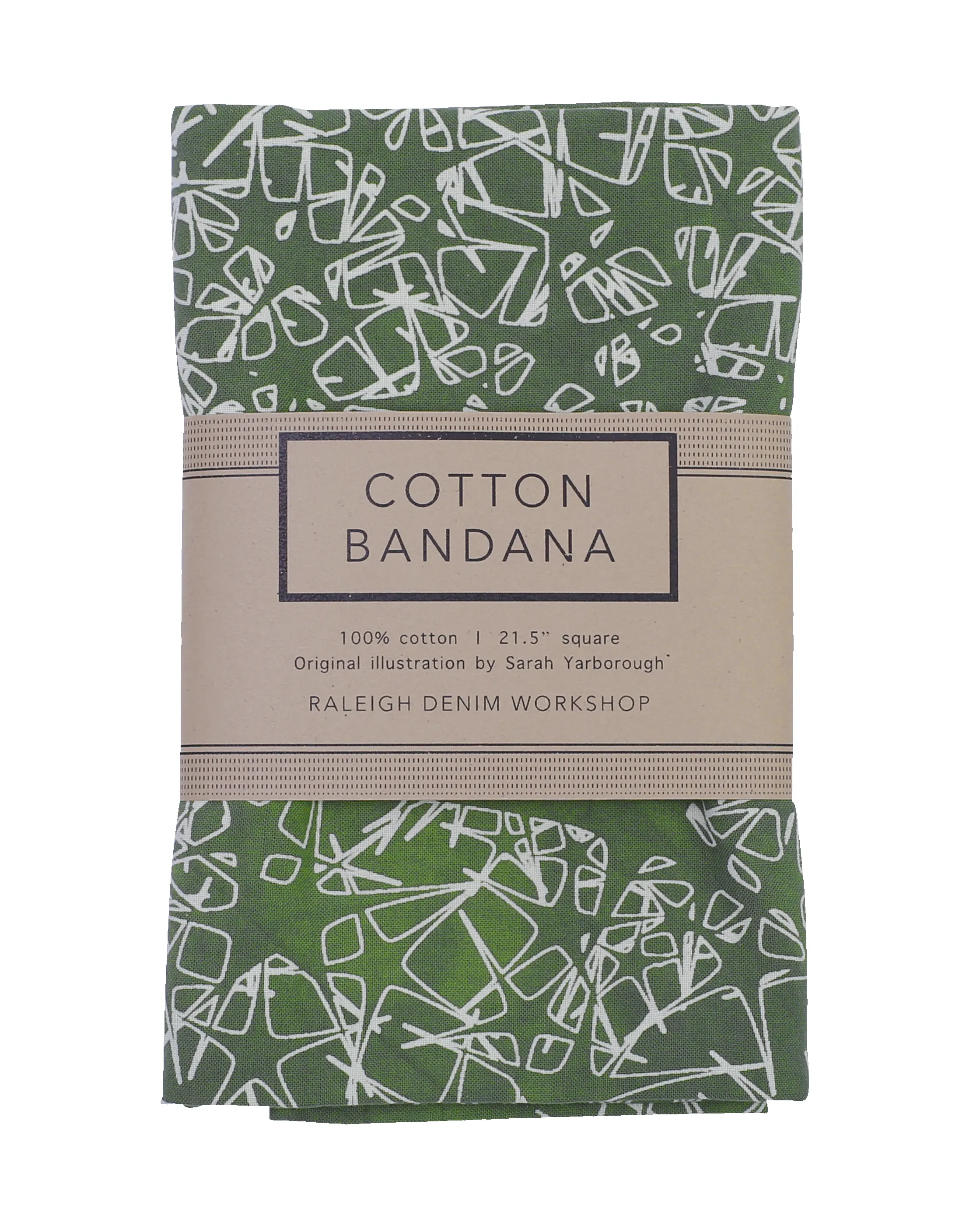 Bandana | Starry Stars - Forest sold by Raleigh Denim Workshop product image thumbnail 3