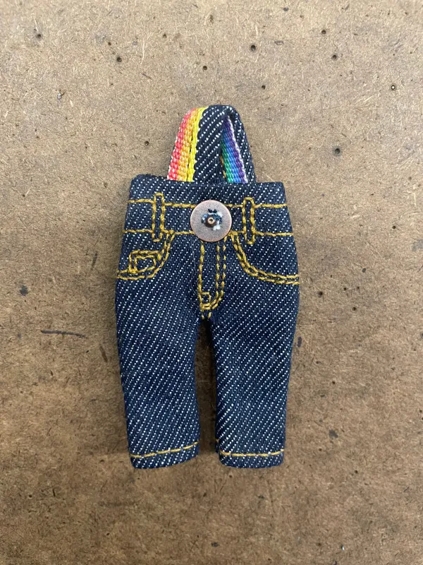 Tiny Pants Keychain - Pride sold by Raleigh Denim Workshop