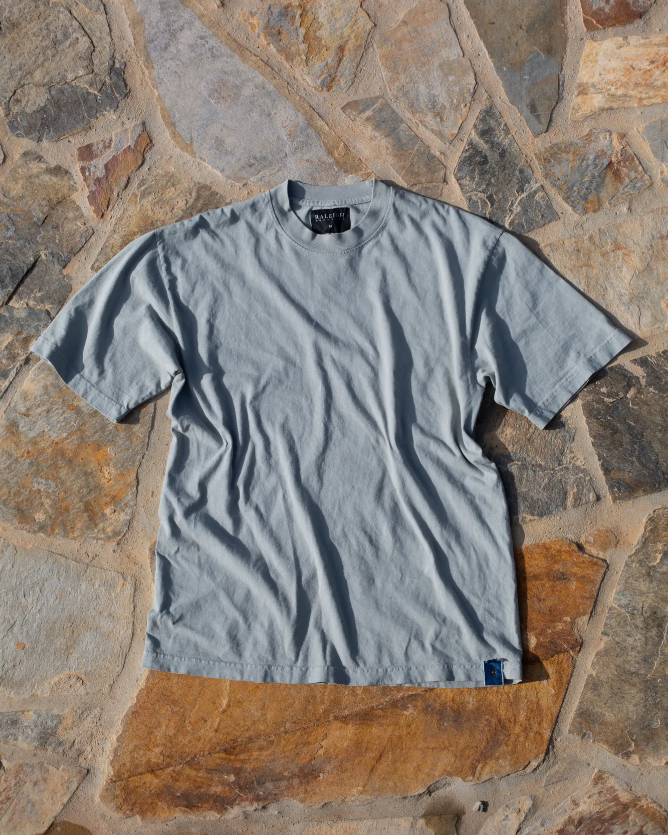 Crew Neck Tab Tee | Mint Green sold by Raleigh Denim Workshop