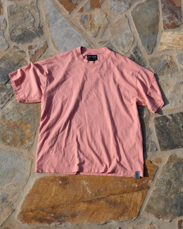 Crew Neck Tab Tee | Sunset sold by Raleigh Denim Workshop