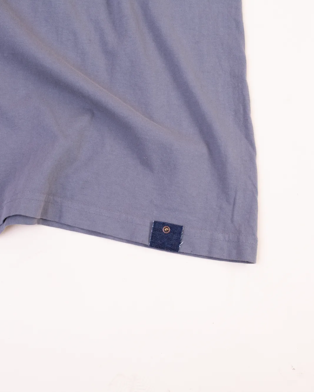 Crew Neck Tab Tee | Charcoal sold by Raleigh Denim Workshop product image thumbnail 2
