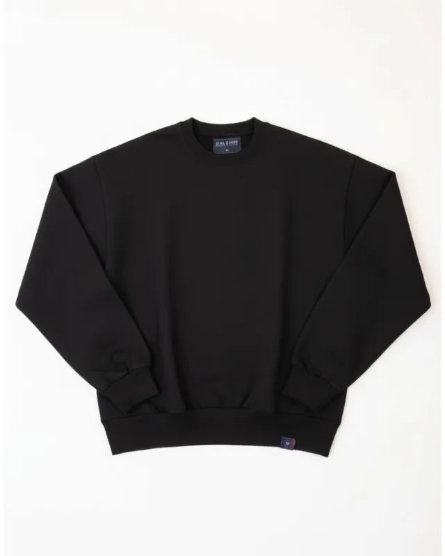 Heavyweight Sweatshirt | Black sold by Raleigh Denim Workshop