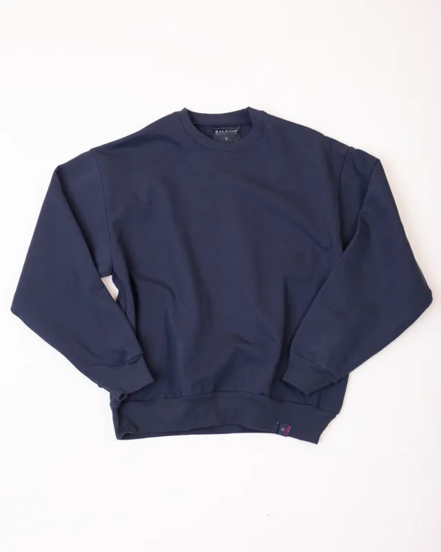 Heavyweight Sweatshirt | Navy made by Raleigh Denim Workshop