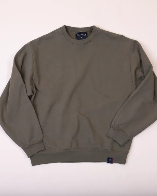 Heavyweight Sweatshirt | Moss sold by Raleigh Denim Workshop