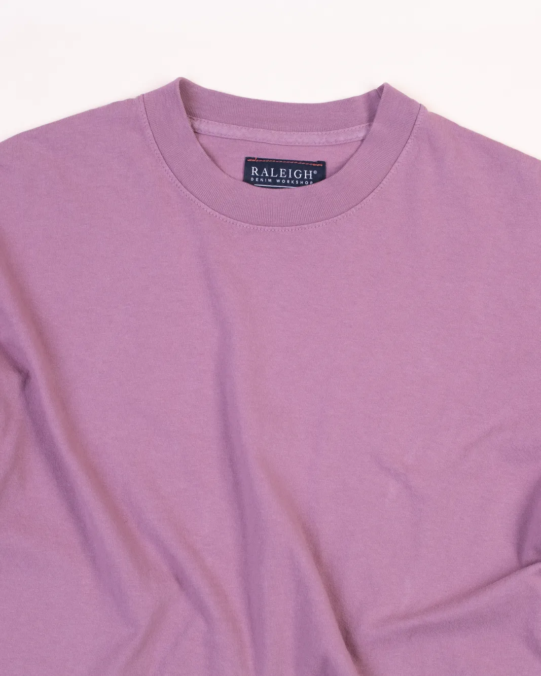Crew Neck Tab Tee | Dusty Rose sold by Raleigh Denim Workshop product image thumbnail 4