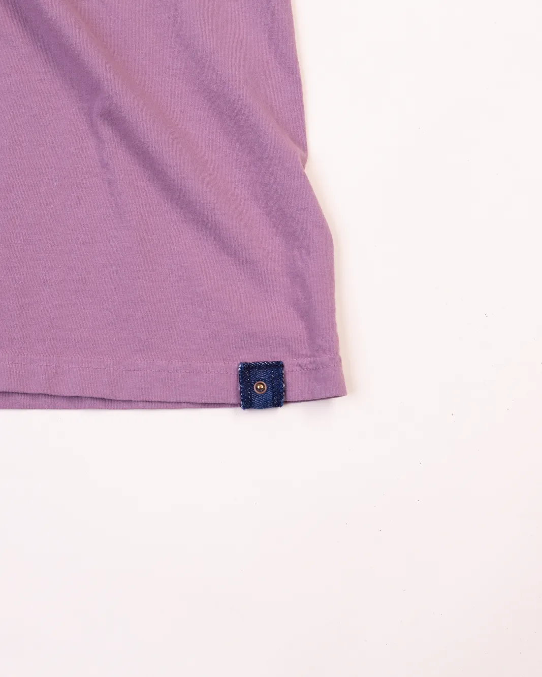 Crew Neck Tab Tee | Dusty Rose sold by Raleigh Denim Workshop product image thumbnail 3