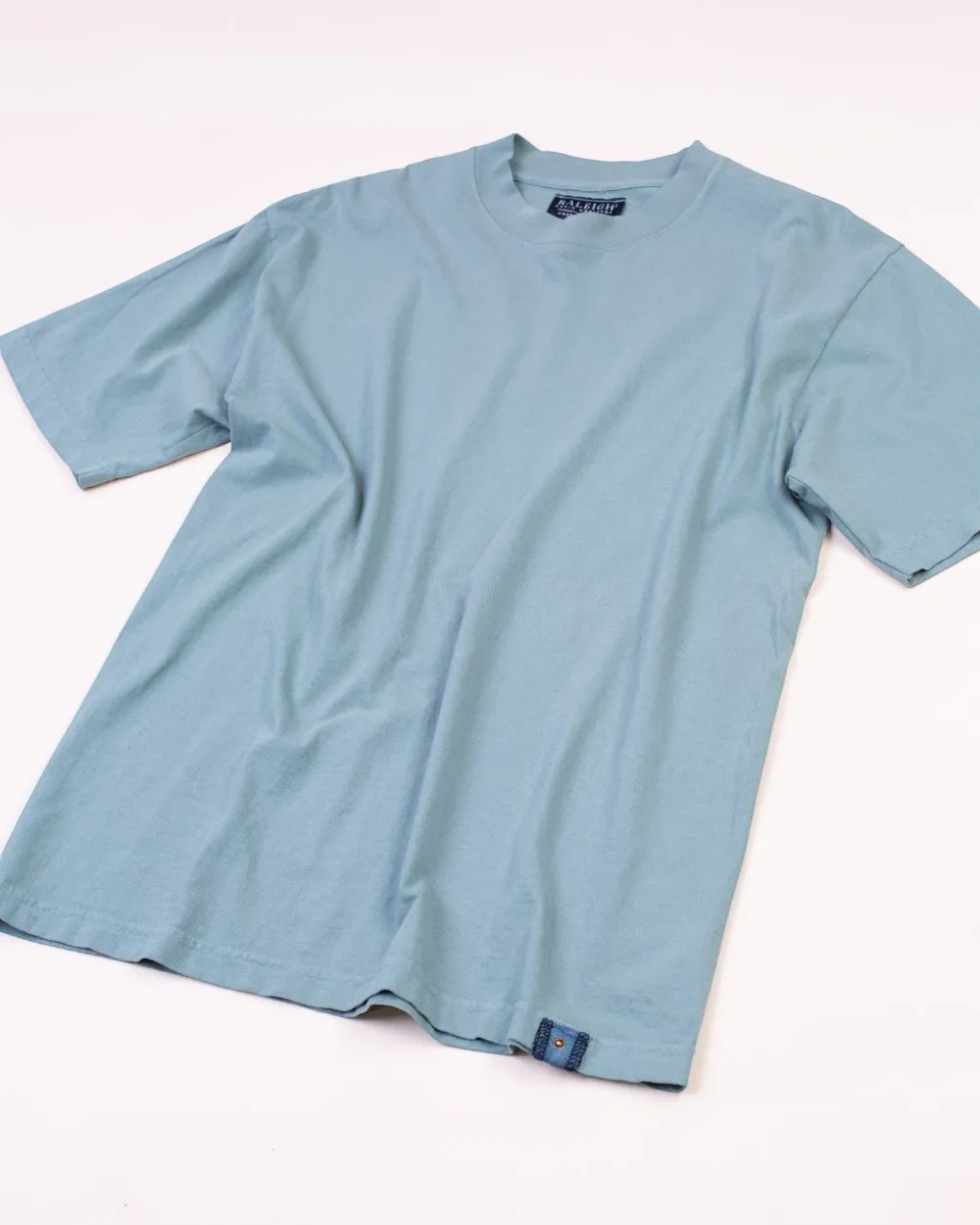 Crew Neck Tab Tee | Atlantic Green sold by Raleigh Denim Workshop product image thumbnail 2
