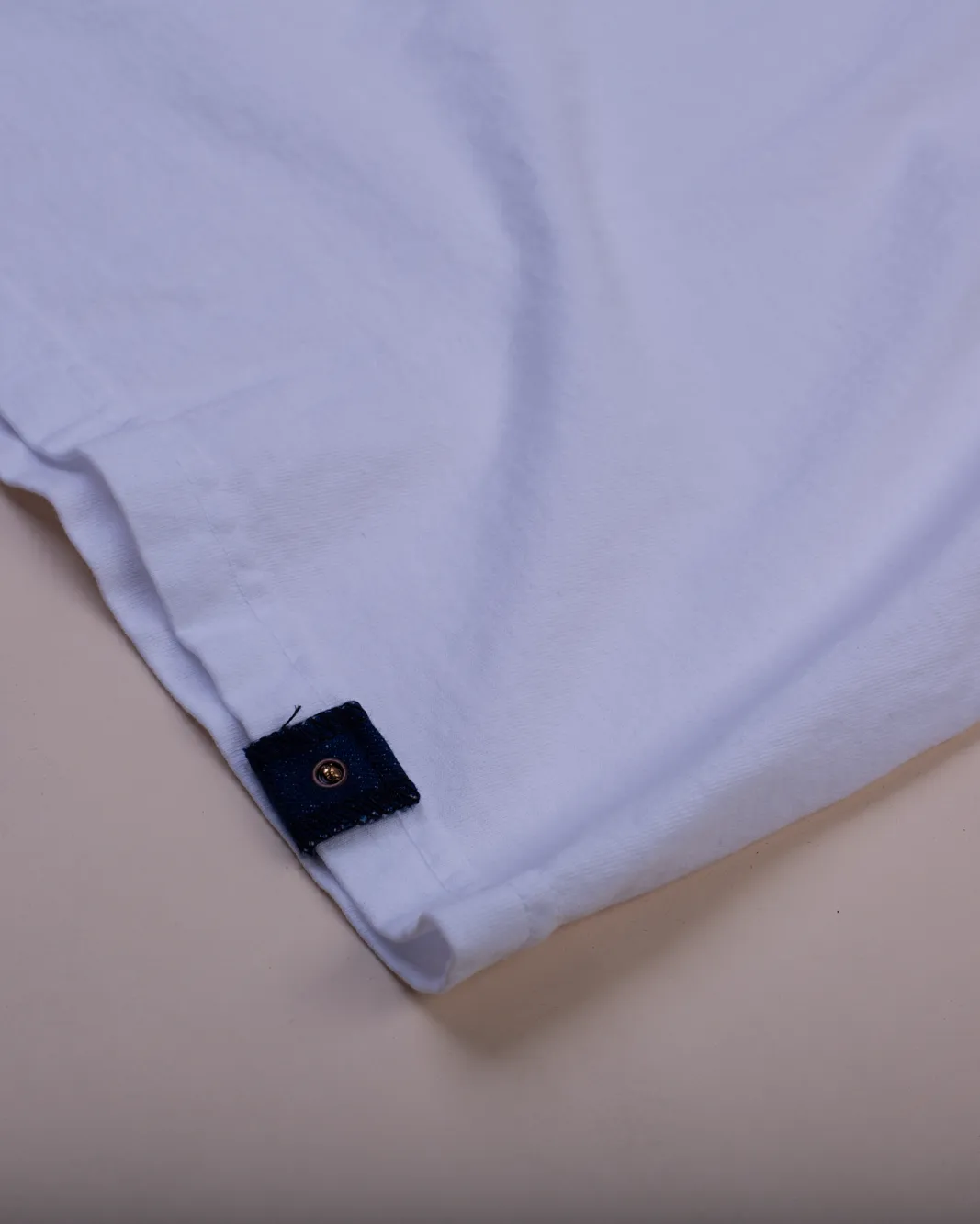 Crew Neck Tab Tee | White sold by Raleigh Denim Workshop product image thumbnail 2