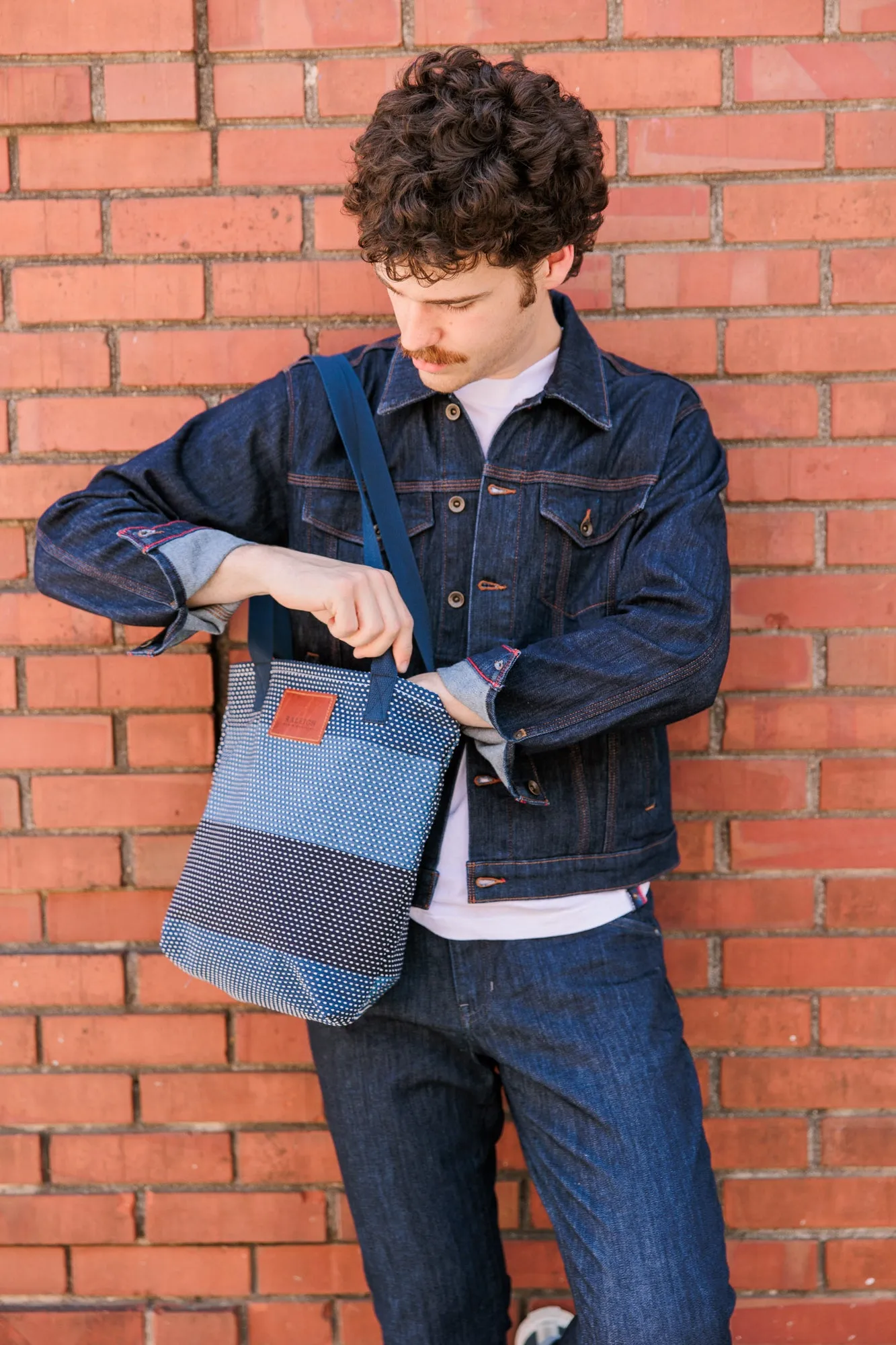Tote | Sashiko Blue sold by Raleigh Denim Workshop product image thumbnail 4