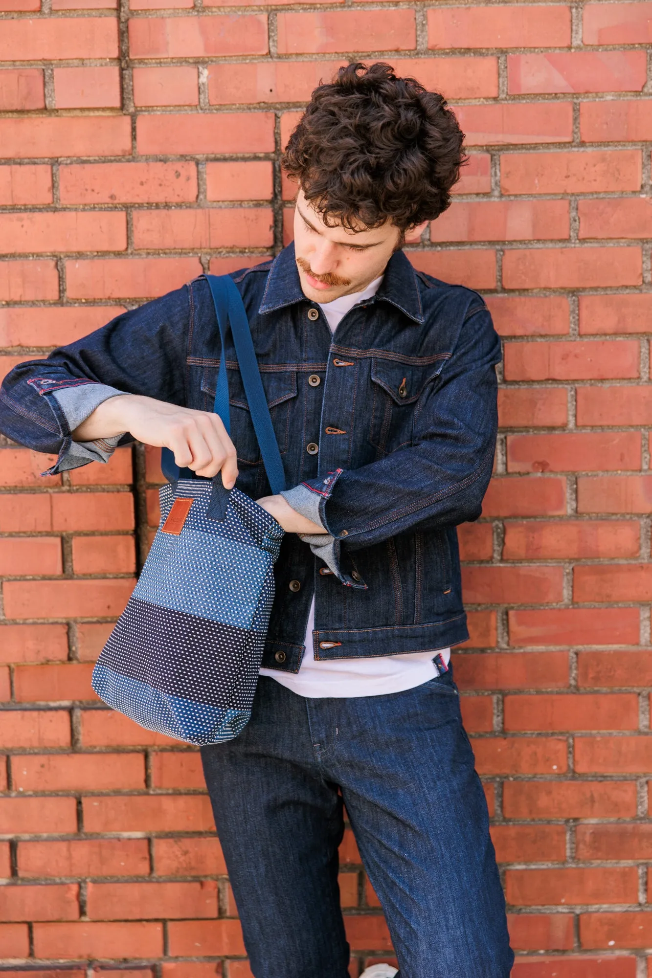 Tote | Sashiko Blue sold by Raleigh Denim Workshop product image thumbnail 5