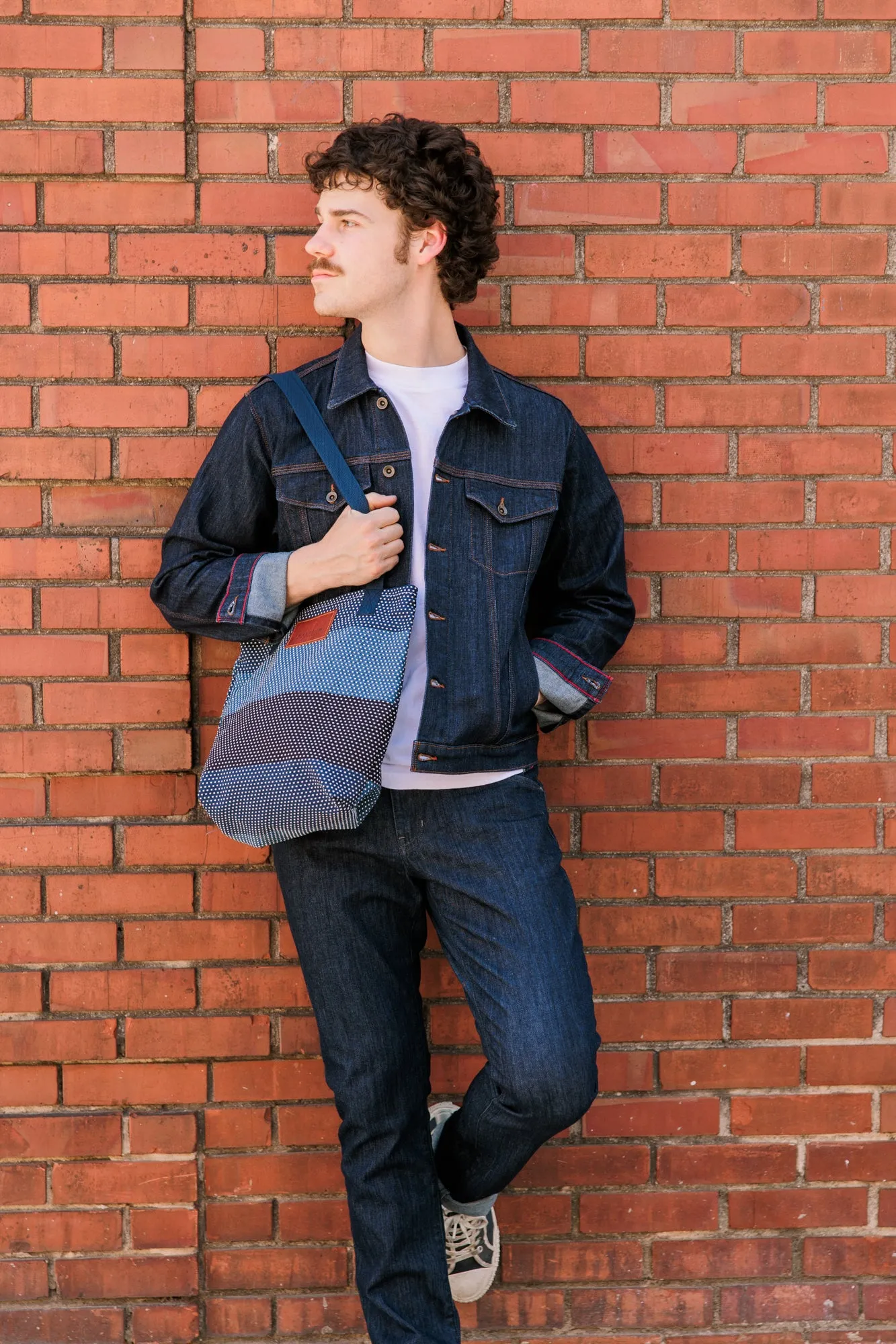 Tote | Sashiko Blue sold by Raleigh Denim Workshop product image thumbnail 3