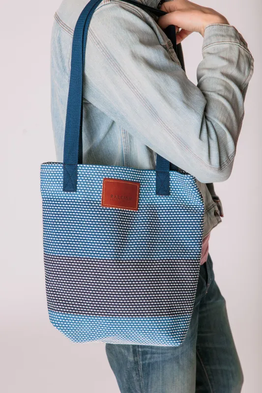 Tote | Sashiko White made by Raleigh Denim Workshop