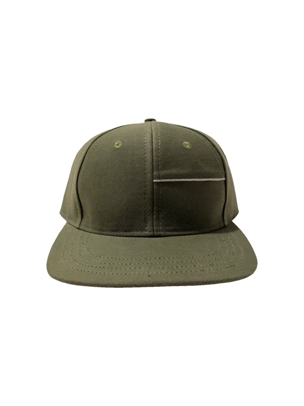 6 Panel Hat | Olive Selvage made by Raleigh Denim Workshop