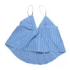Berti Cami | Chalk Stripe Gauze sold by Raleigh Denim Workshop