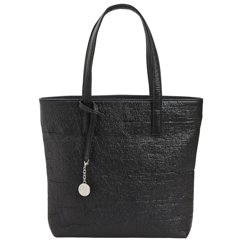 Simma Tote - Black Piñatex® - Sample Sale sold by Svala