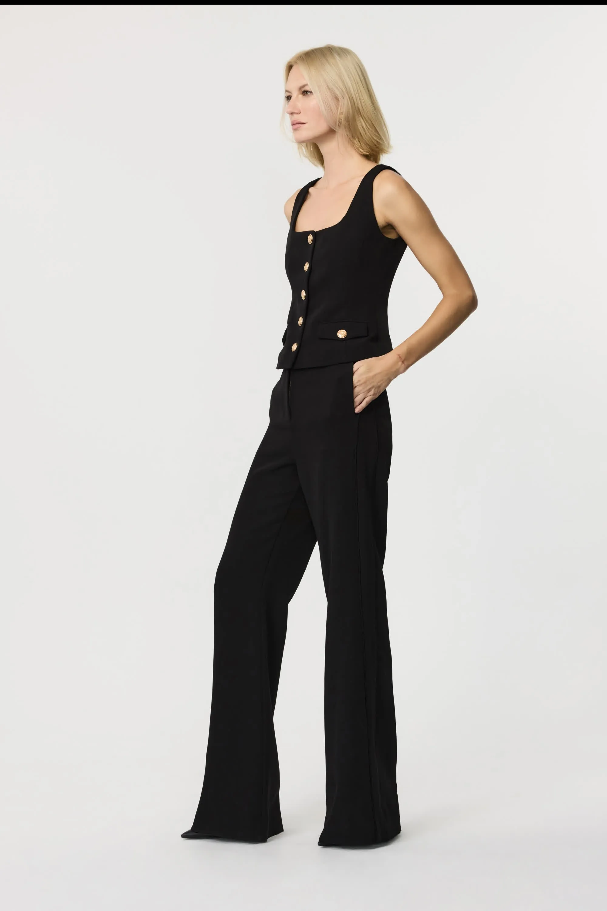 Georgia Scoop Neck Button Front Top sold by Toccin product image thumbnail 3