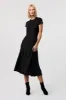 Luciana Short Sleeve Silk Midi Dress sold by Toccin