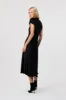 Luciana Short Sleeve Silk Midi Dress sold by Toccin