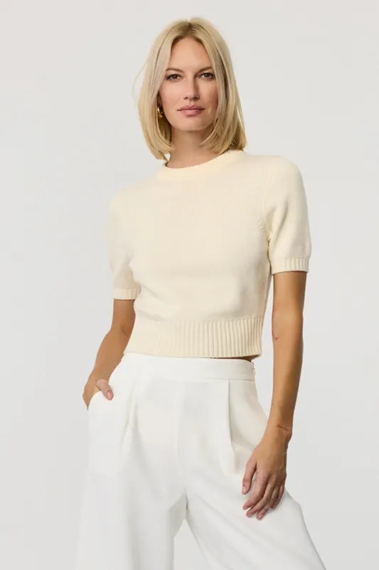 Elsie Short Sleeve Pull Over Sweater sold by Toccin