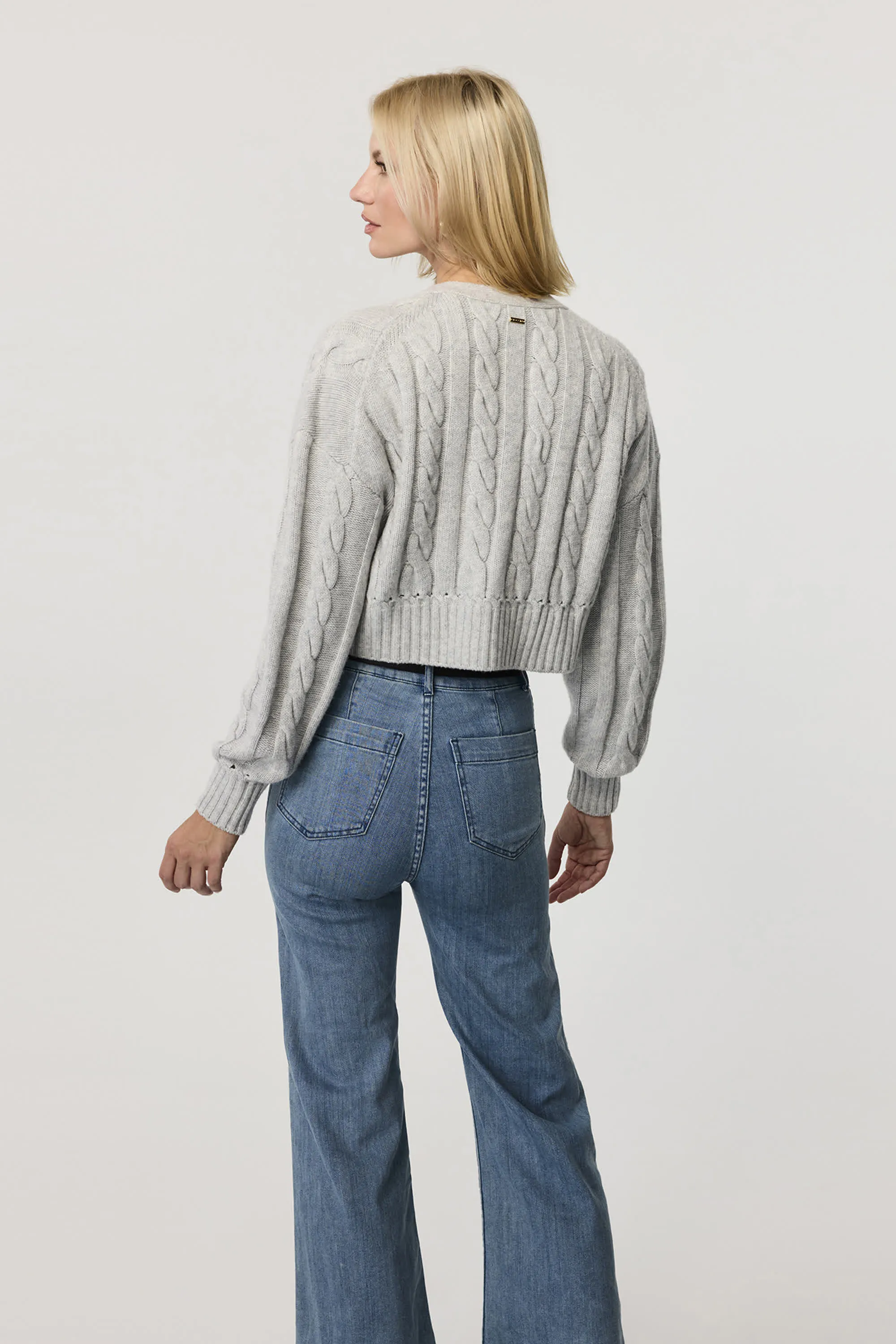 Lucie V Neck Cropped Cardigan sold by Toccin product image thumbnail 5