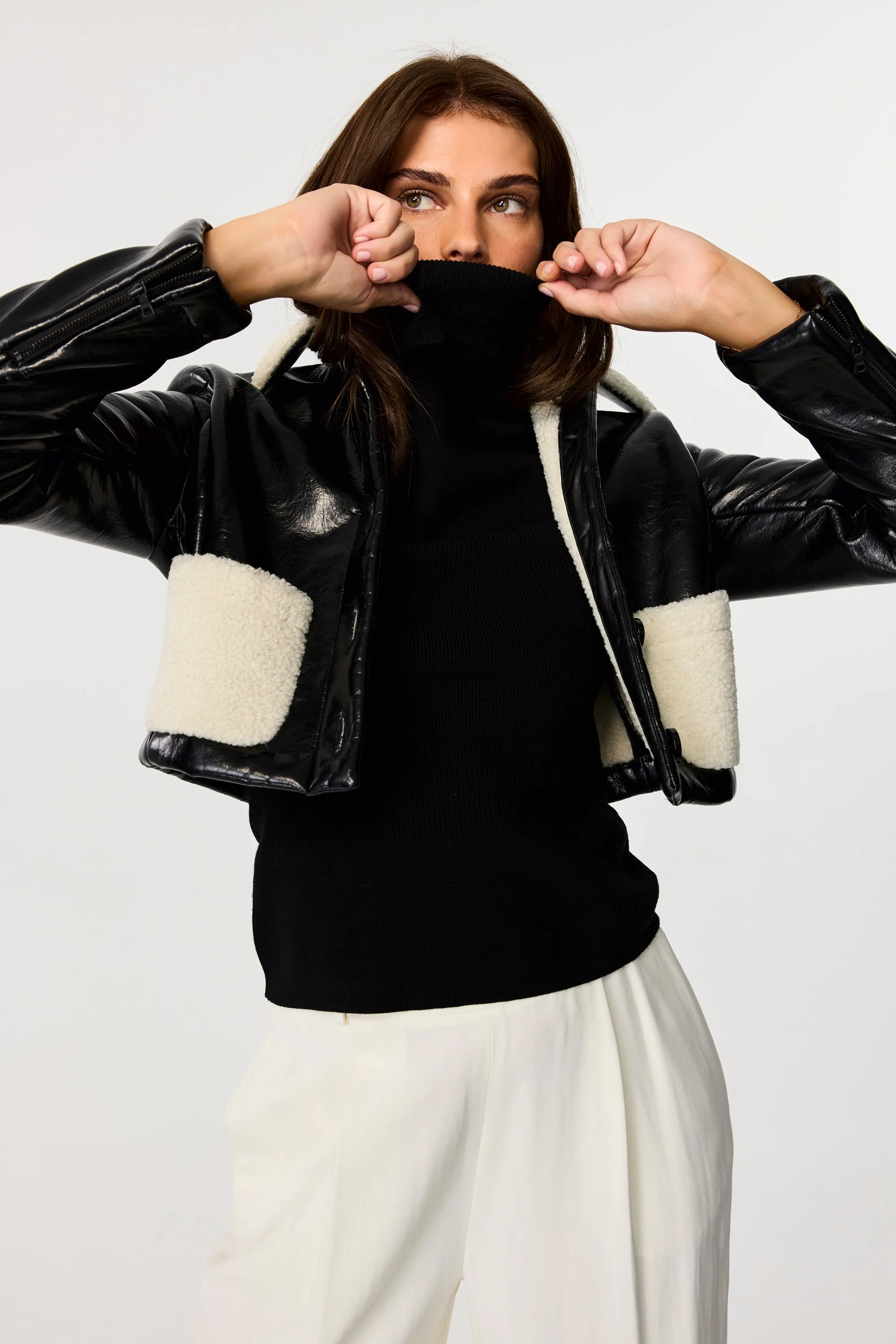 Rachel Patch Pocket Shearling Jacket sold by Toccin product image thumbnail 2
