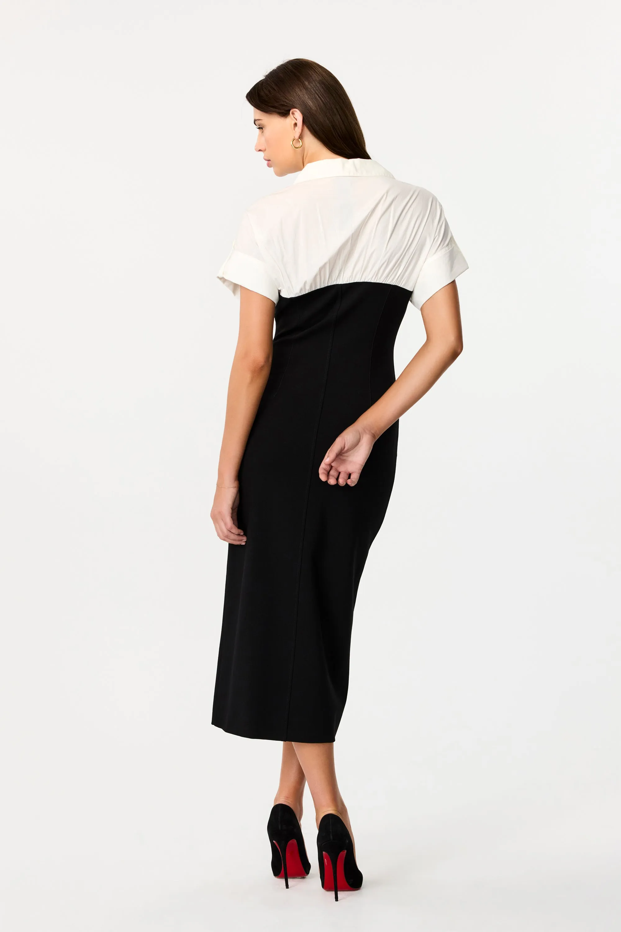 Jasmine Short Sleeve Stretch Midi Dress sold by Toccin product image thumbnail 5