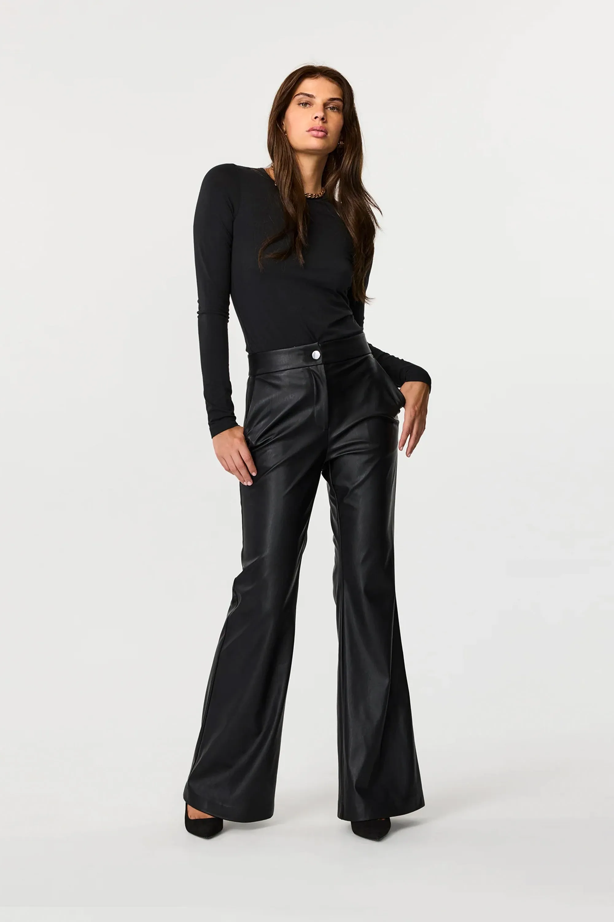 Gaia Vegan Leather Flared Pant sold by Toccin product image thumbnail 3