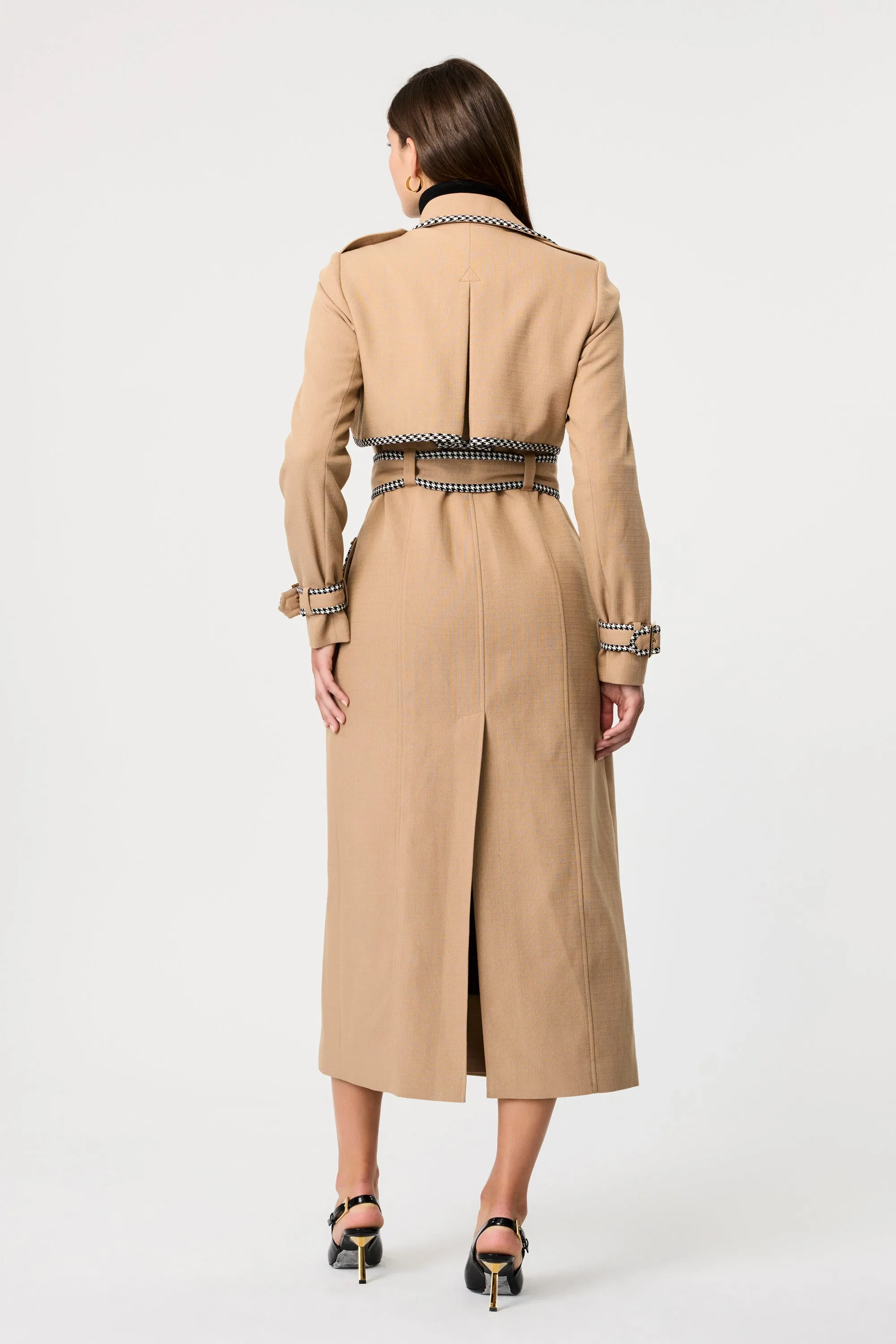 Aria Double Breasted Gabardine Coat sold by Toccin product image thumbnail 5