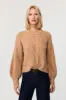 Vienna Balloon Sleeve Crew Neck Sweater sold by Toccin