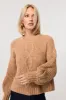 Vienna Balloon Sleeve Crew Neck Sweater sold by Toccin