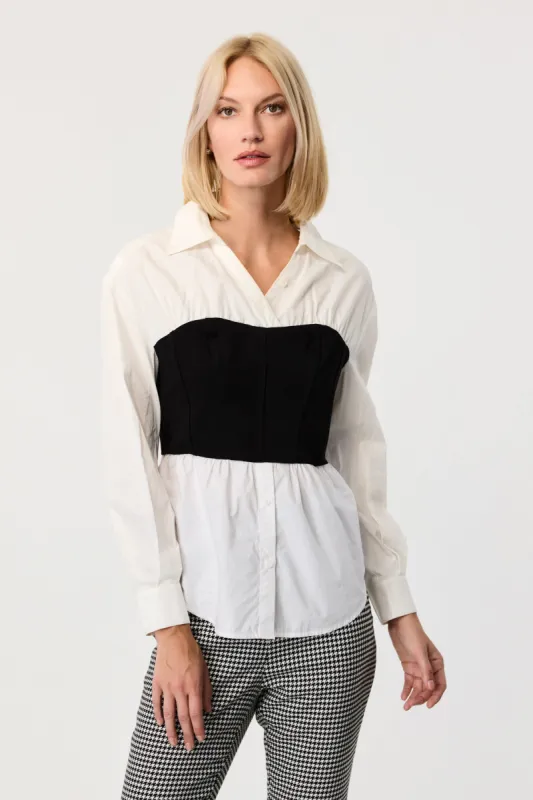 Jolie Bustier Long Sleeve Shirt sold by Toccin