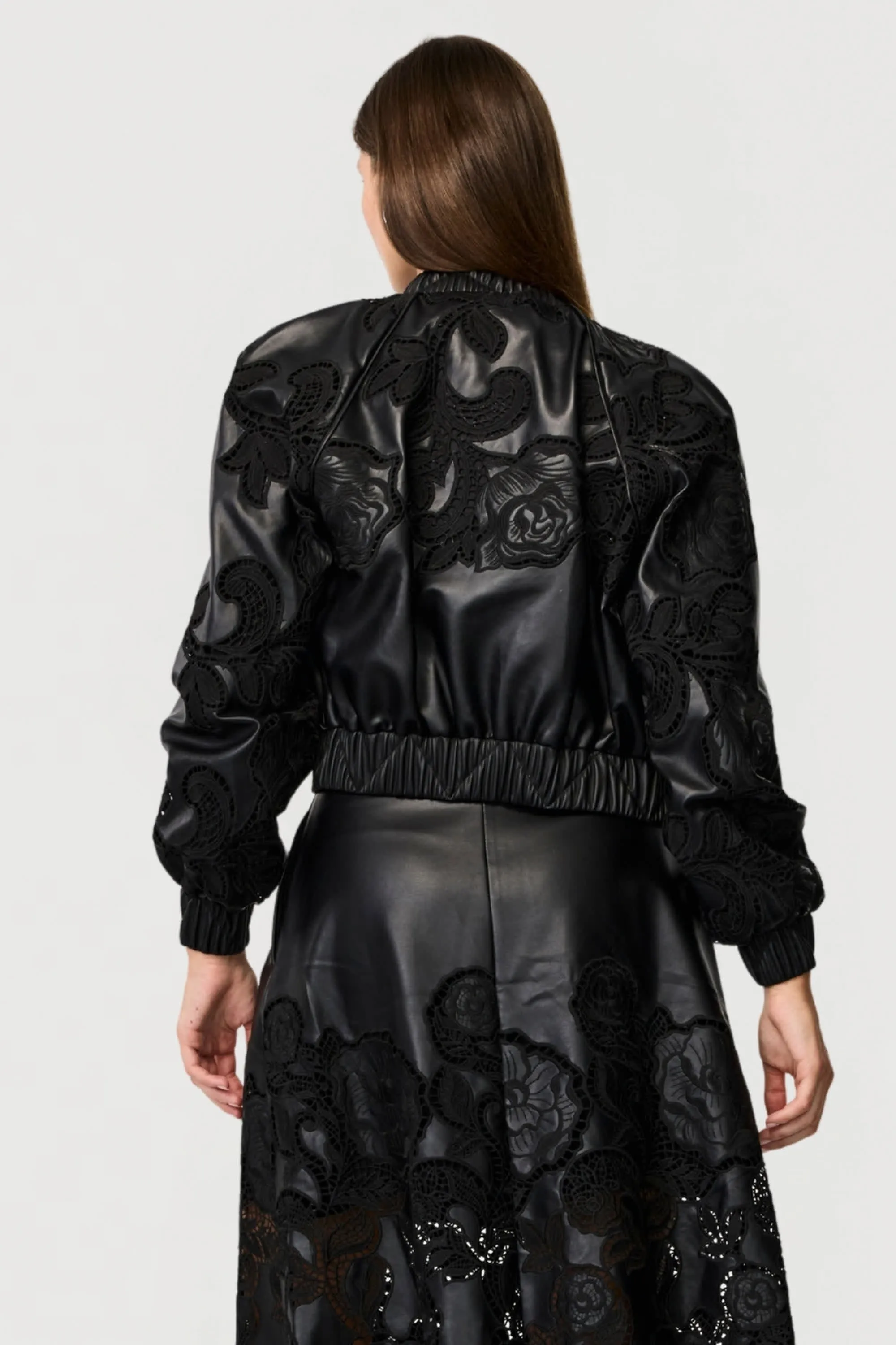 Brynn Vegan Leather Bomber Jacket sold by Toccin product image thumbnail 4