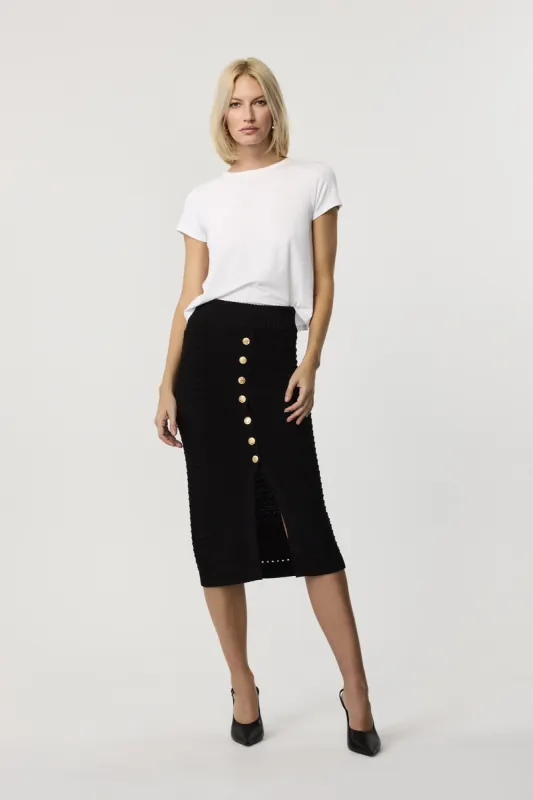 Tani Knit Black Pencil Skirt sold by Toccin
