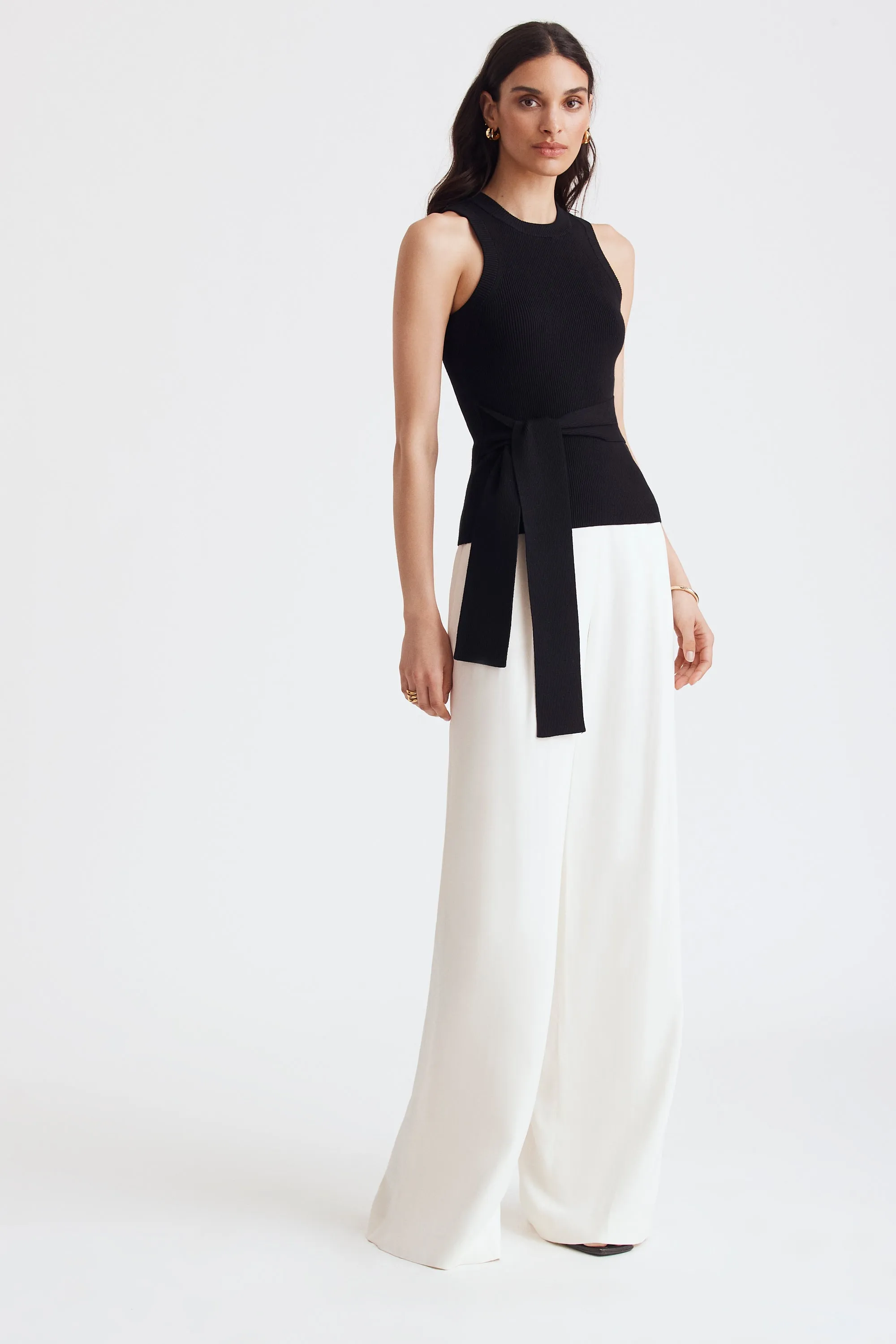 Molly Rib Tie Front Tank Top sold by Toccin product image thumbnail 2