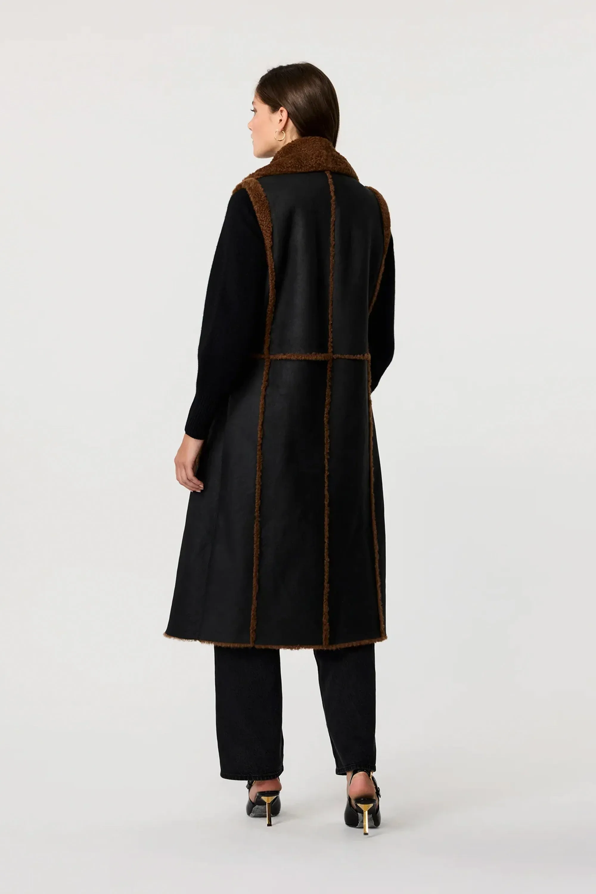 Athena Long Shearling Vest sold by Toccin product image thumbnail 4