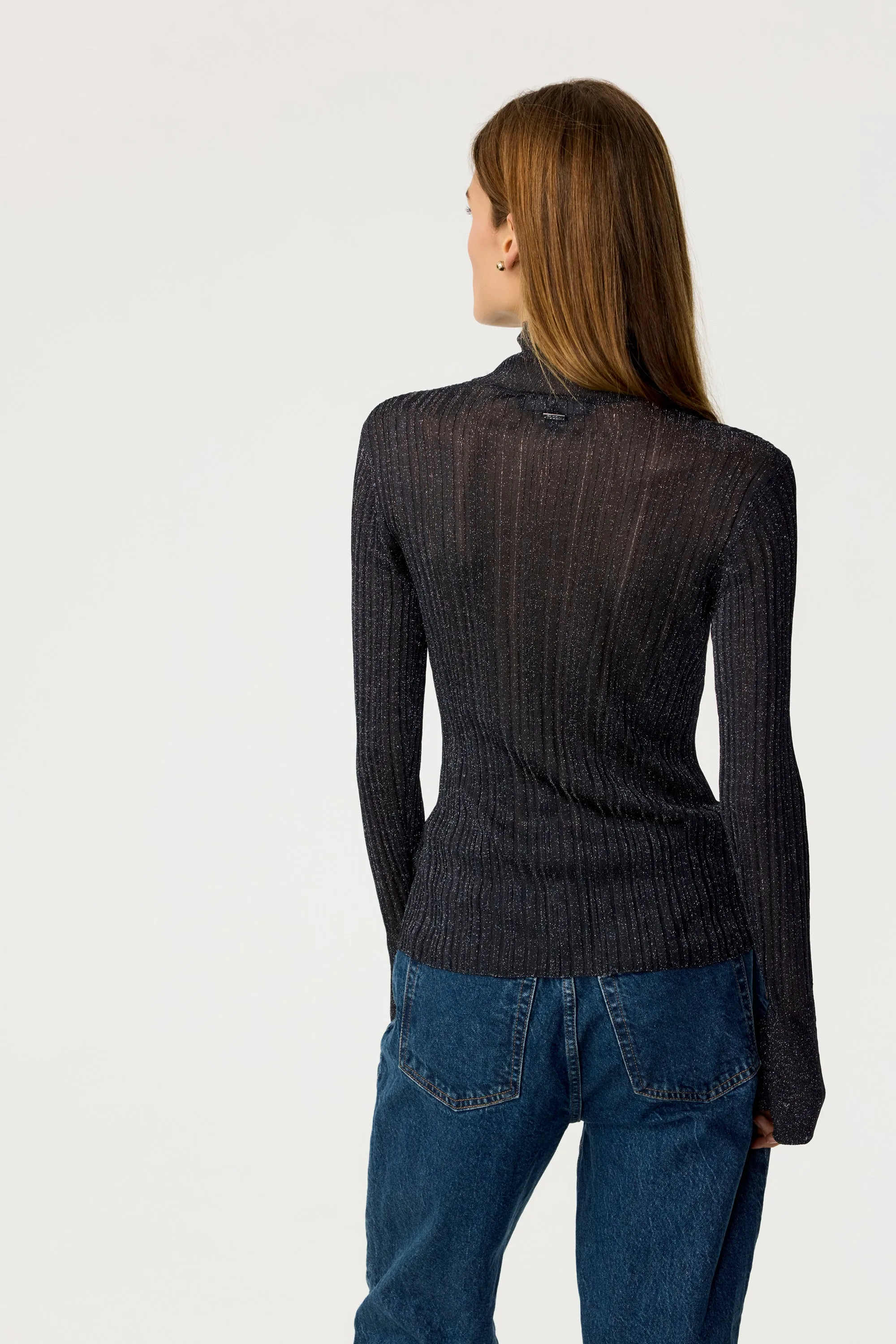 Amelia Turtle Neck Flared Long Sleeve Knit Top sold by Toccin product image thumbnail 4
