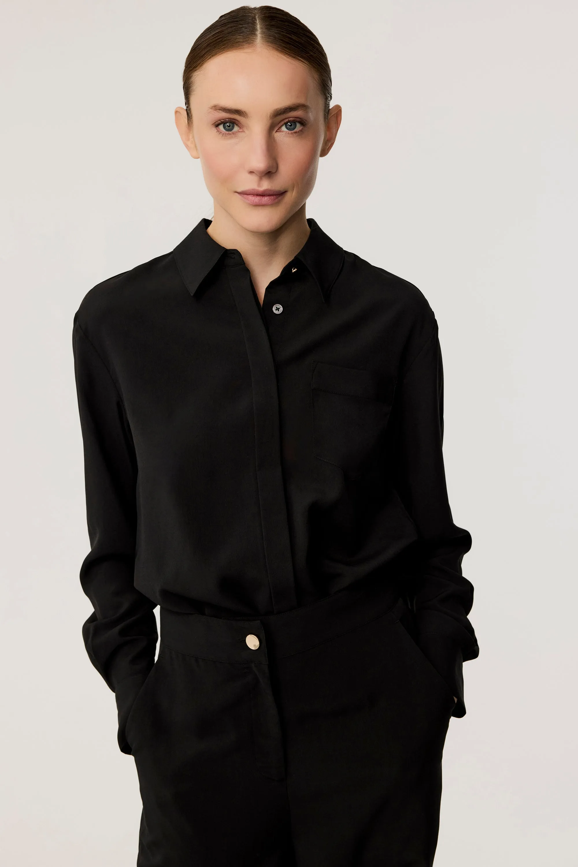 Riley Silk Button-Down Shirt sold by Toccin product image thumbnail 3