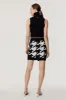 Jackie Houndstooth Knit Mini Skirt sold by Toccin