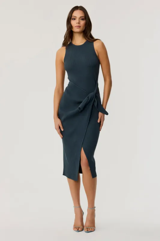 Abigal Sleeveless Sarong Skirt Knit Dress made by Toccin