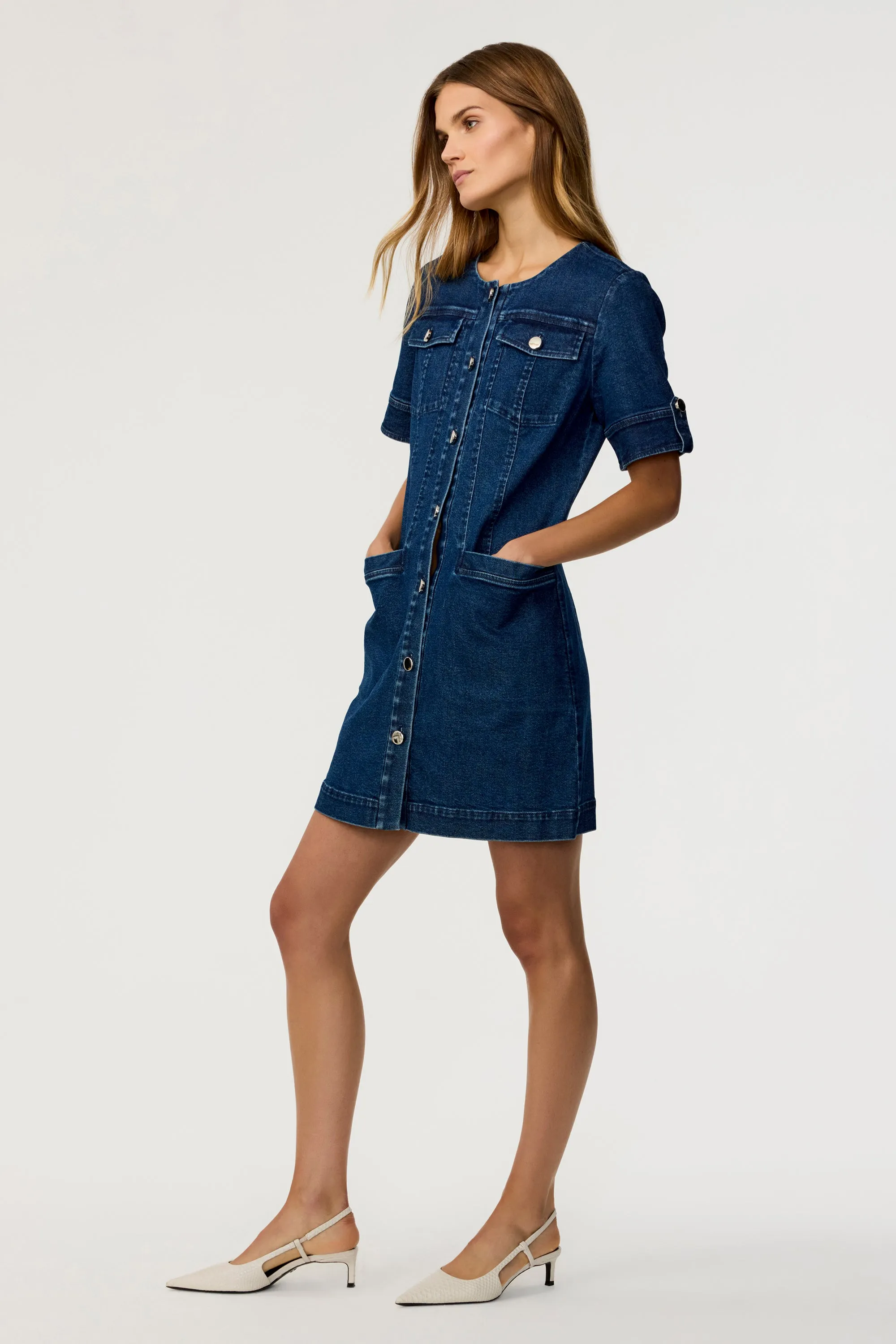 Gale Denim Mini Dress sold by Toccin product image thumbnail 3