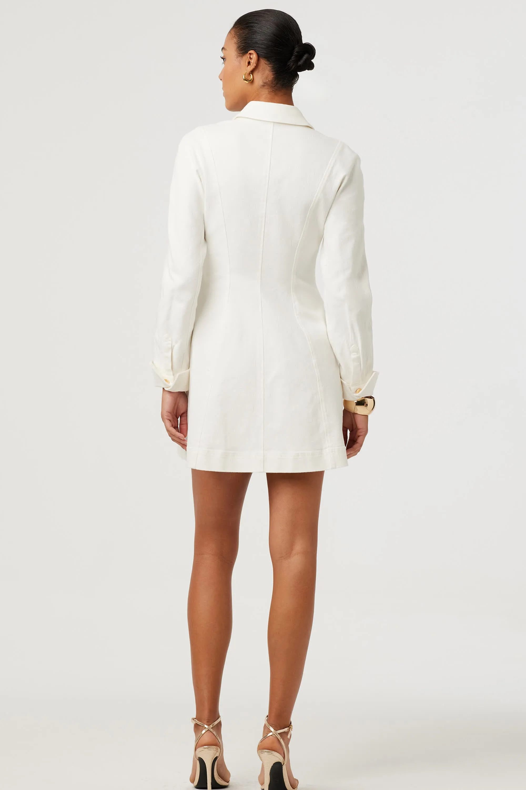 Alexa Long Sleeve Denim Mini Dress sold by Toccin product image thumbnail 4