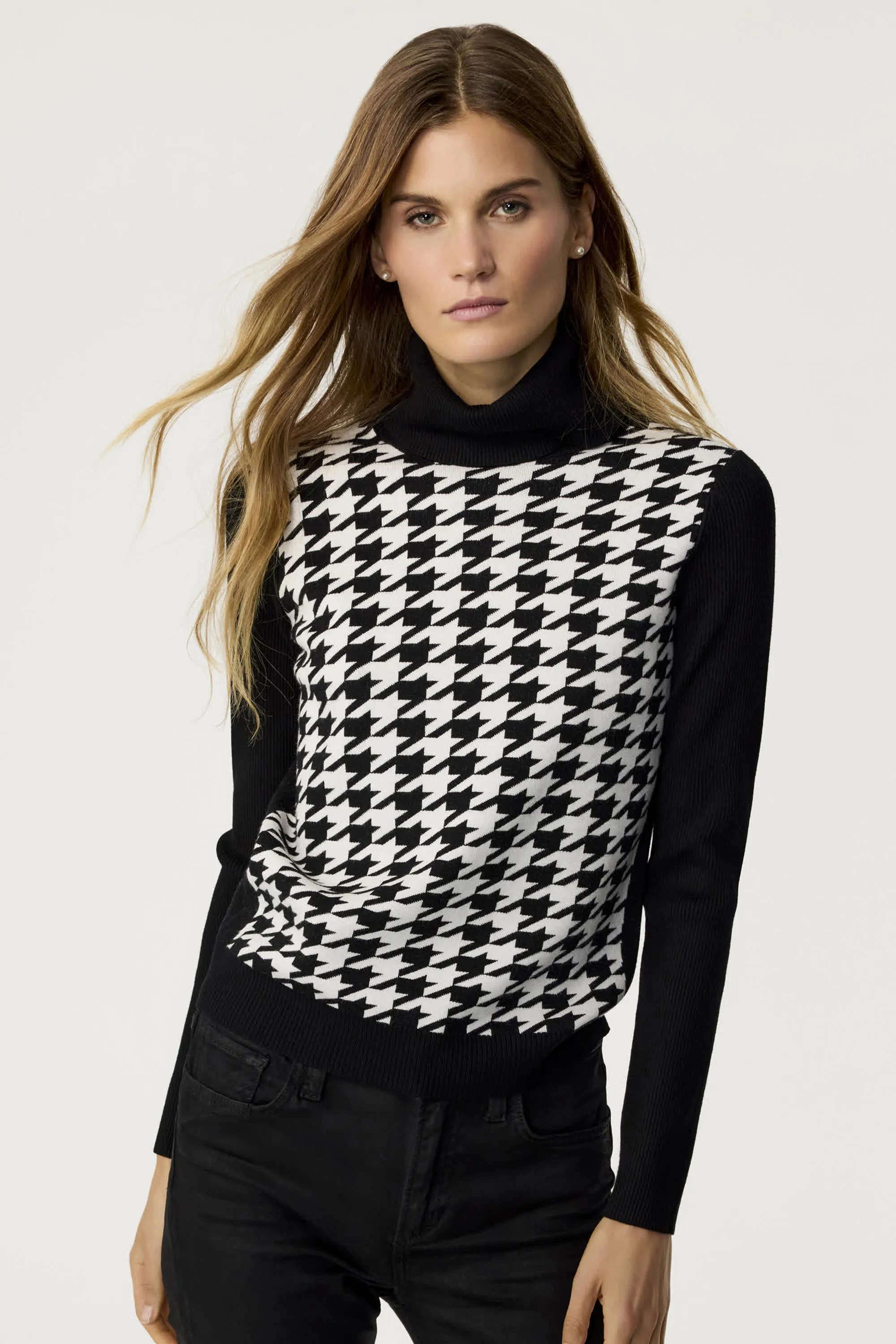 Morgan Houndstooth Sweater sold by Toccin